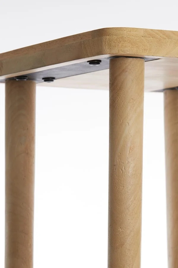 Pillar 32x32x80 cm QIANO mango wood natural