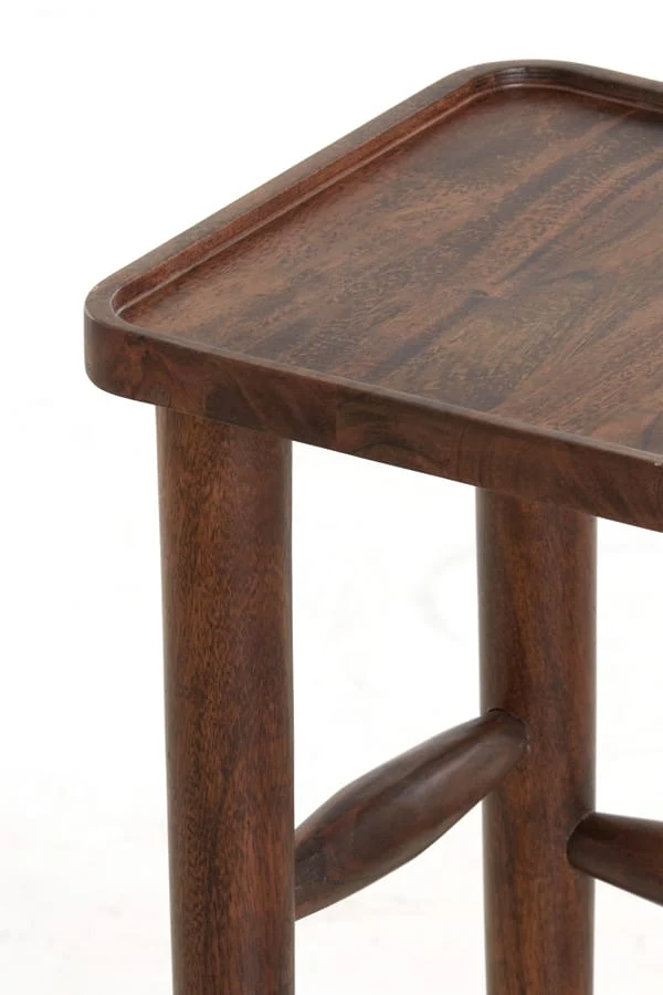 Pillar 32x32x80 cm QIANO acacia wood brown