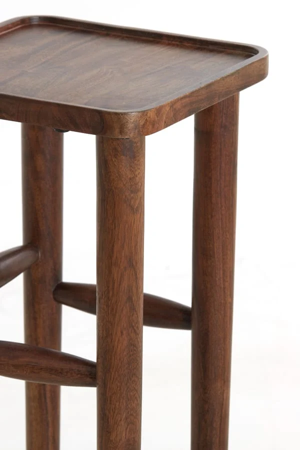 Pillar 32x32x80 cm QIANO acacia wood brown