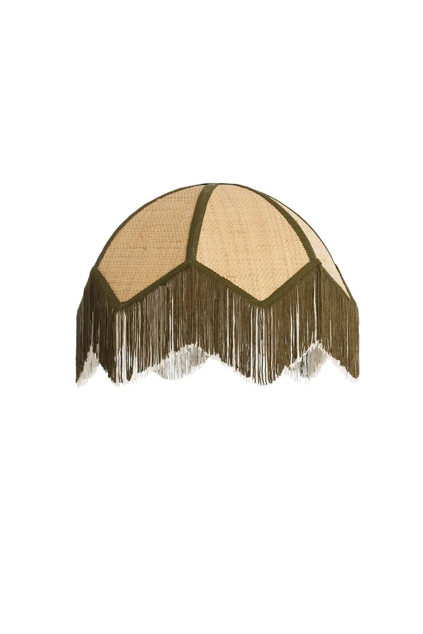 Shade 35x28 cm SULINA raffia natural+green