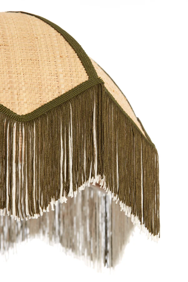 Shade 35x28 cm SULINA raffia natural+green