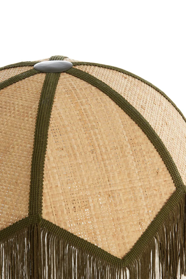 Shade 35x28 cm SULINA raffia natural+green
