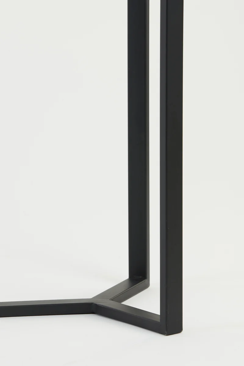 Pillar 30x60,5 cm RETIRO matt black+raw antique bronze