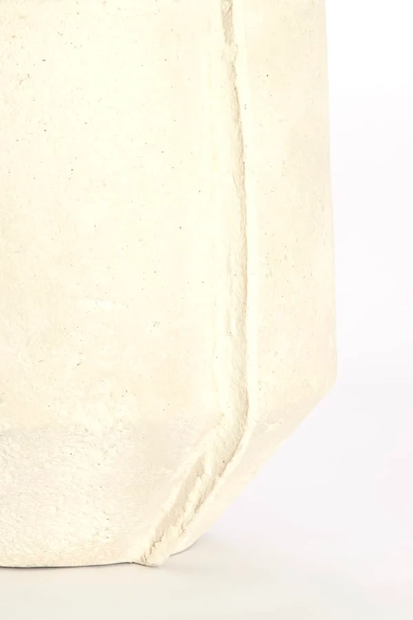Pot deco 35x32x44 cm NORIC matt cream