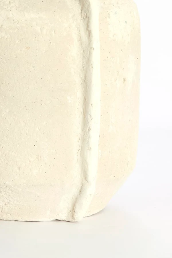 Pot deco 26x23x27 cm NORIC matt cream