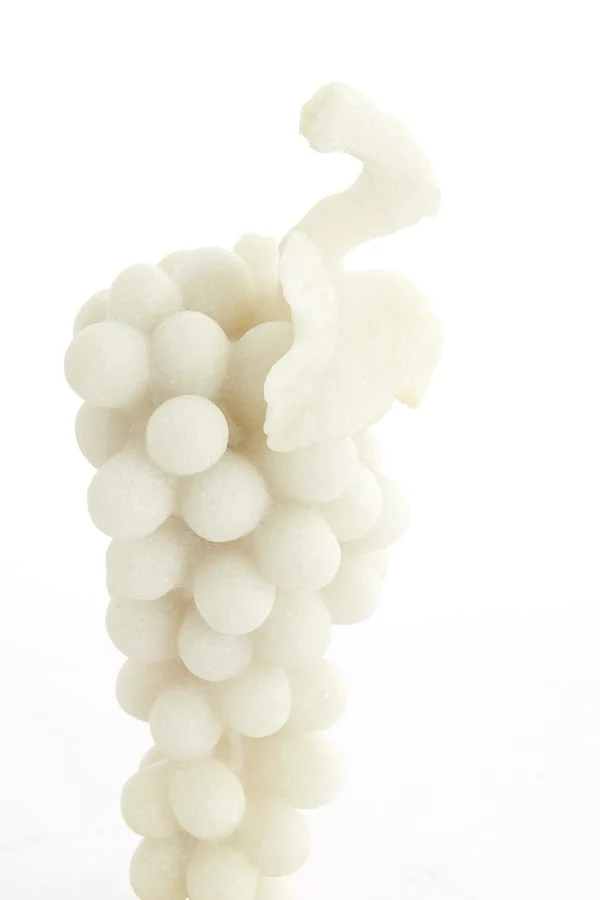 Ornament on base 15x13x35 cm GRAPE cream+antique bronze