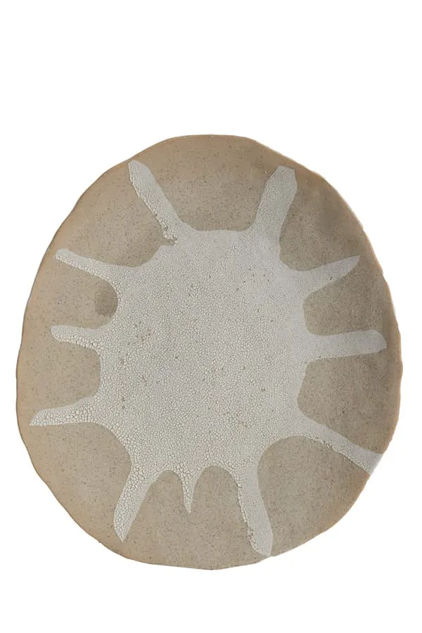 Ornament hanging 34x6x38,5 cm SOLEIL matt sand-cream