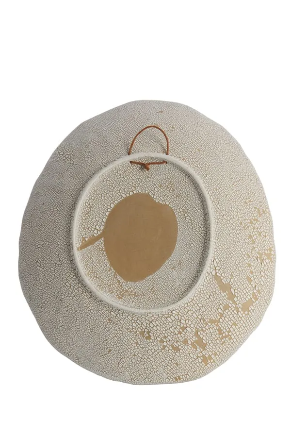 Ornament hanging 34x6x38,5 cm SOLEIL matt sand-cream