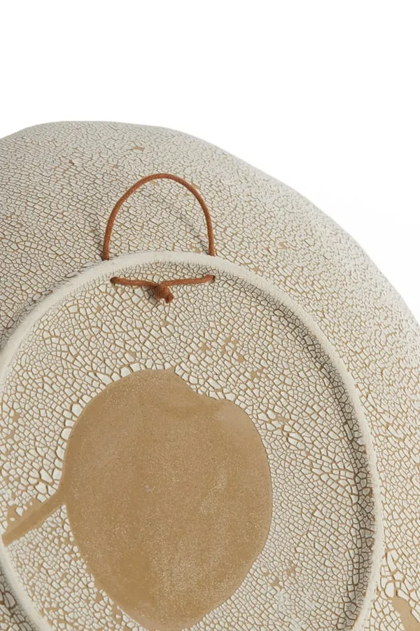 Ornament hanging 34x6x38,5 cm SOLEIL matt sand-cream