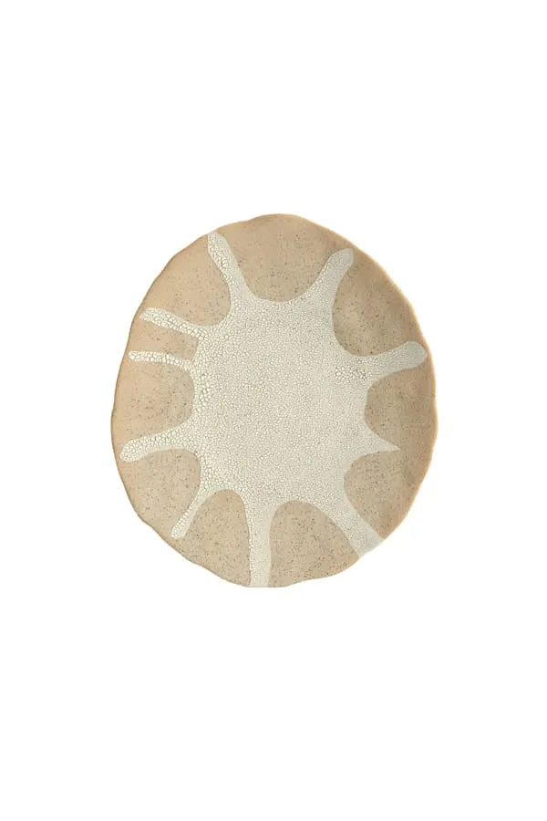 Ornament hanging 22,5x3,5x26 cm SOLEIL matt sand-cream