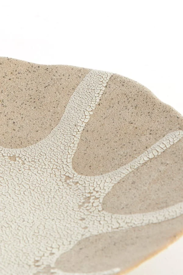 Ornament hanging 22,5x3,5x26 cm SOLEIL matt sand-cream