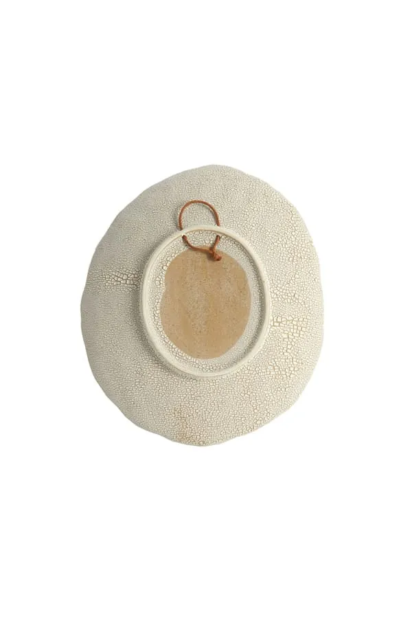 Ornament hanging 22,5x3,5x26 cm SOLEIL matt sand-cream