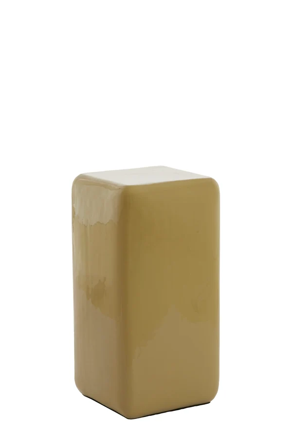 Pillar 30x30x60 cm FABI shiny olive green