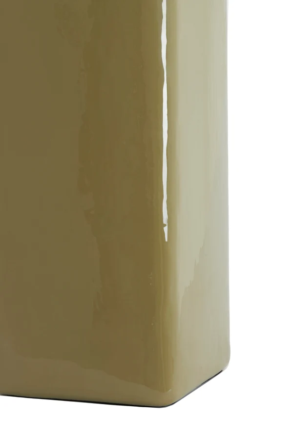 Pillar 30x30x60 cm FABI shiny olive green