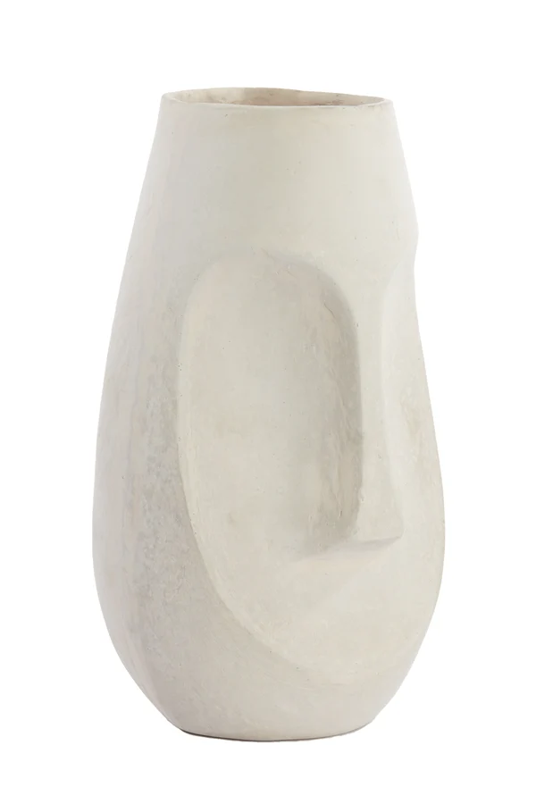 Pot deco 21x18x36 cm FACE natural