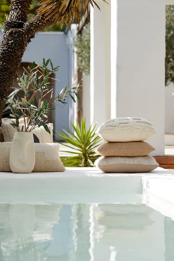 Pot deco 21x18x36 cm FACE natural