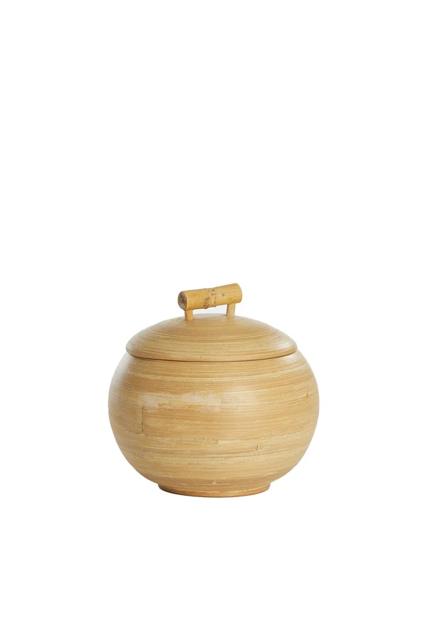 Pot deco 16x15 cm MACEO bamboo natural