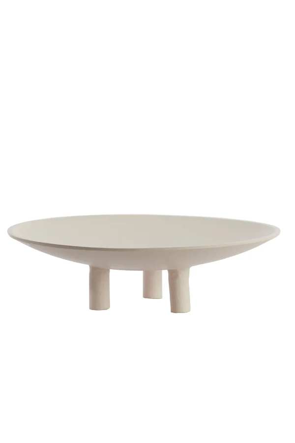 Plateau on base 40x11 cm TABUA cream