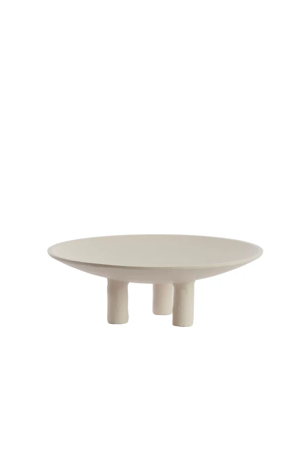 Plateau on base 30,5x10,5 cm TABUA cream