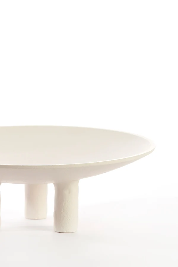 Plateau on base 30,5x10,5 cm TABUA cream