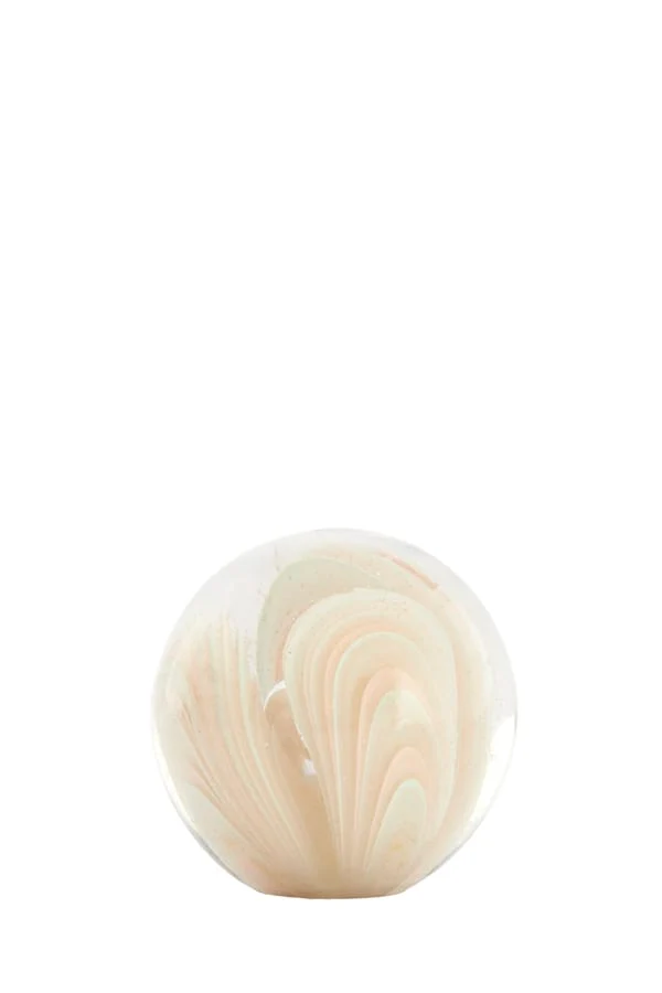 Ornament 8x8 cm OLYRA glass light pink