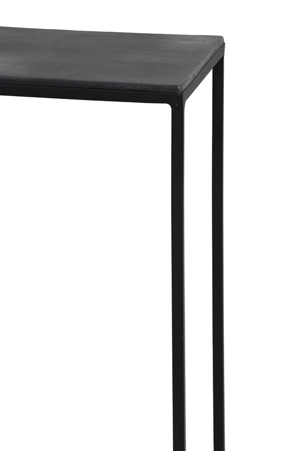 Pillar S/2 max 35x35x120 cm BOCA raw lead antique-matt black
