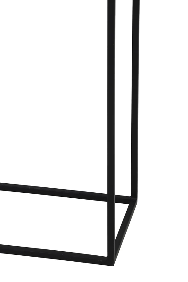 Pillar S/2 max 35x35x120 cm BOCA raw lead antique-matt black