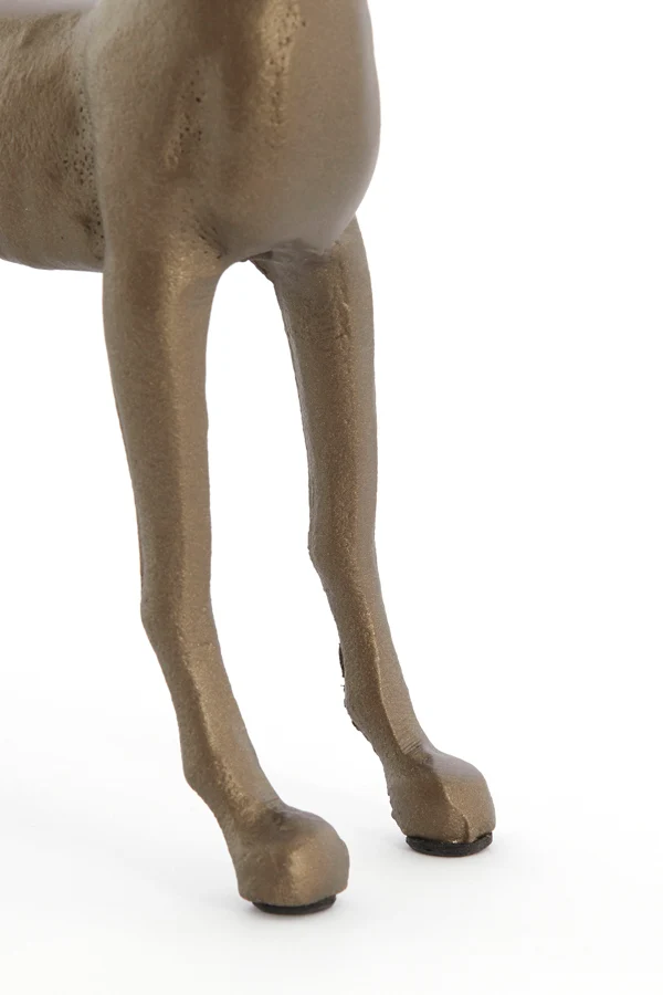 Ornament S/2 17x8x18+17x8x18 cm DOGS antique bronze