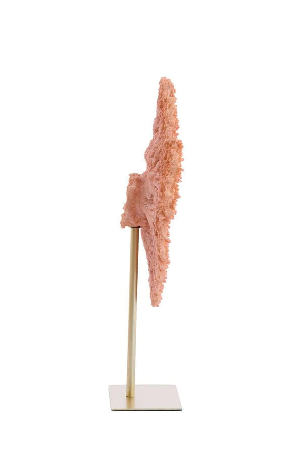 Ornament on base 37x31x61,5 cm CORAL coral+antique bronze