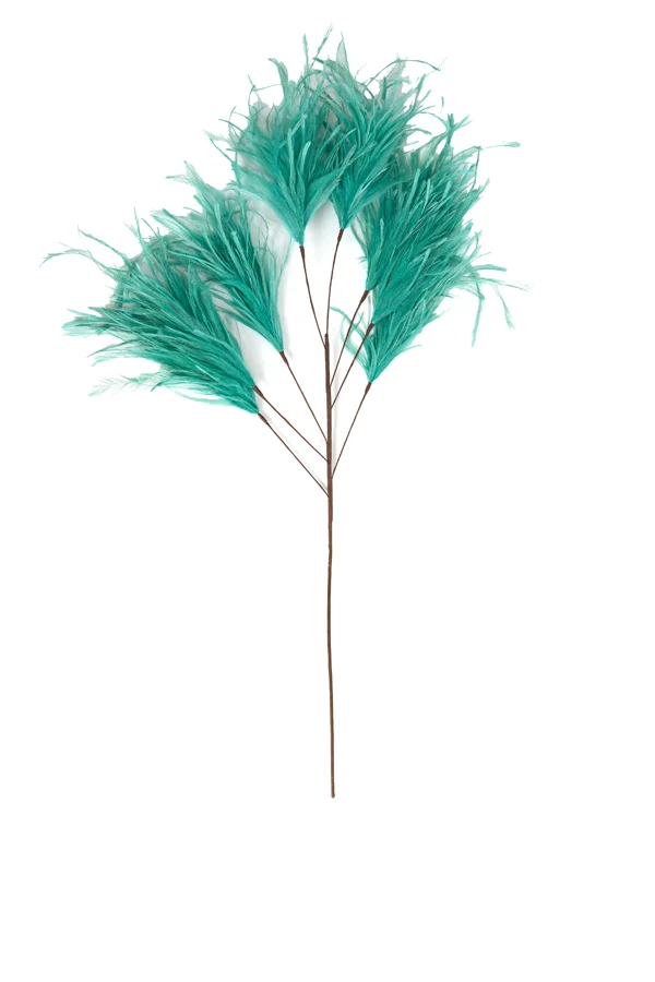 Ornament 8 feathers 95 cm FEATHER mint green
