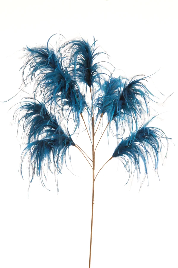 Ornament 8 feathers 95 cm FEATHER blue