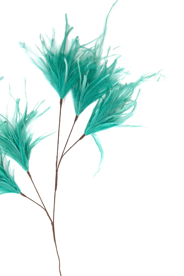 Ornament 5 feathers 95 cm FEATHER mint green