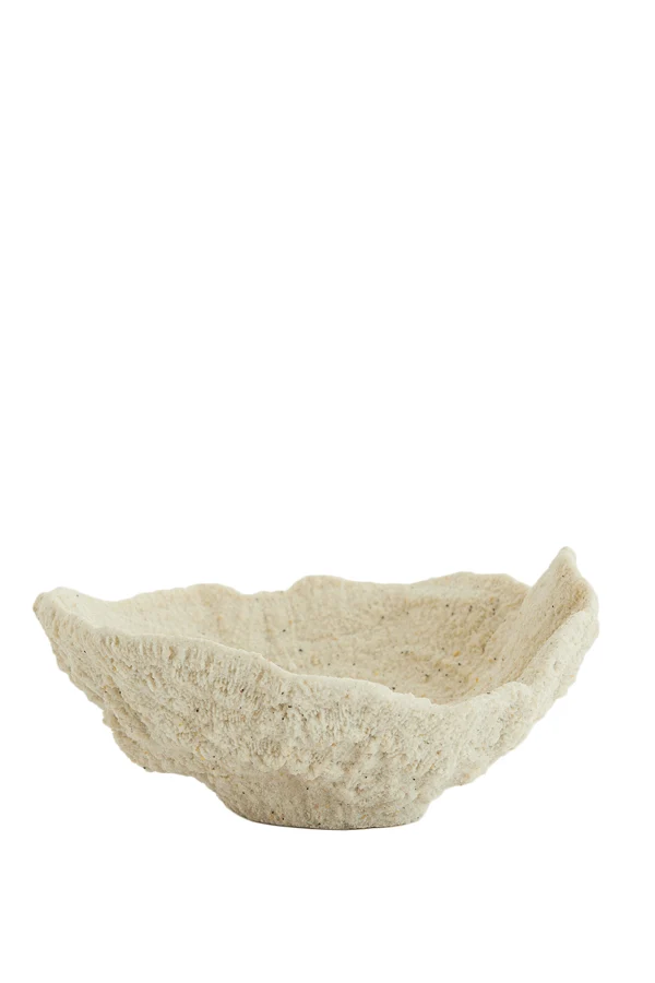 Ornament 25x23x11 cm CORAL cream