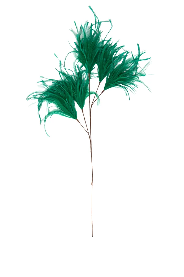 Ornament 5 feathers 95 cm FEATHER green