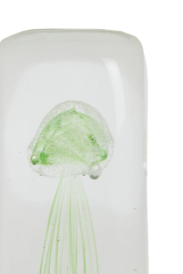 Ornament 5,5x5,5x13 cm JELLYFISH glass green