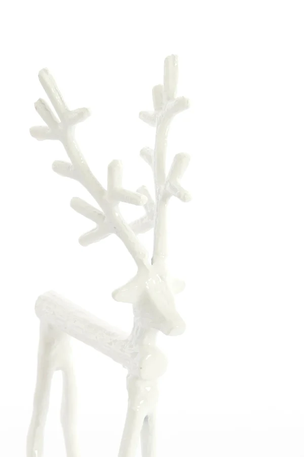 Ornament 15,5x15x30,5 cm REINDEER shiny cream