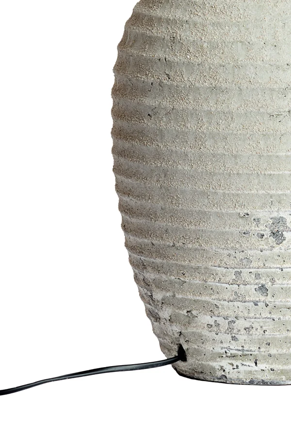 Lamp base 28,5x46,5 cm CASSARO ceramics texture grey