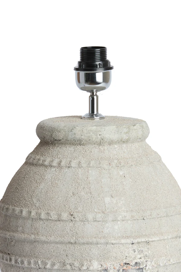 Lamp base 28,5x42,5 cm VENTURA ceramics texture grey