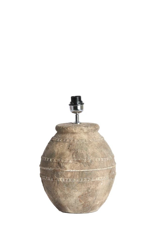 Lamp base 28,5x42,5 cm VENTURA ceramics antique dark brown