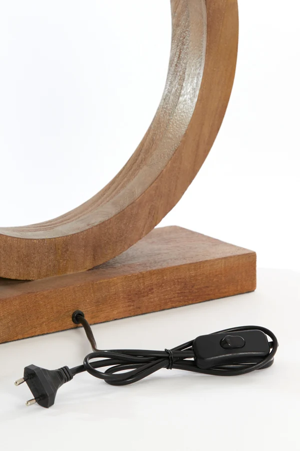 Lamp base 41x13x55 cm TINAR wood matt brown