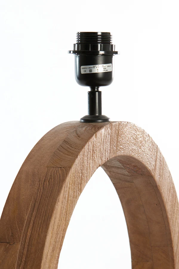 Lamp base 41x13x55 cm TINAR wood matt brown