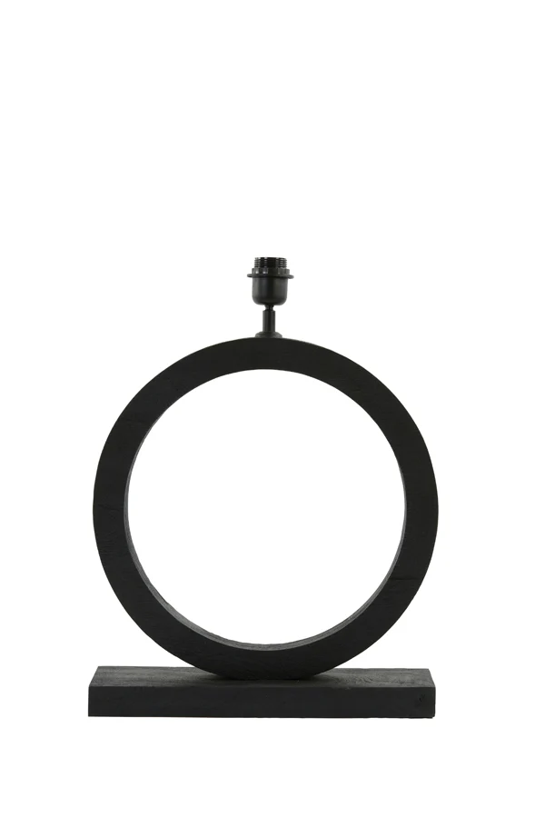 Lamp base 41x13x55 cm TINAR wood matt black