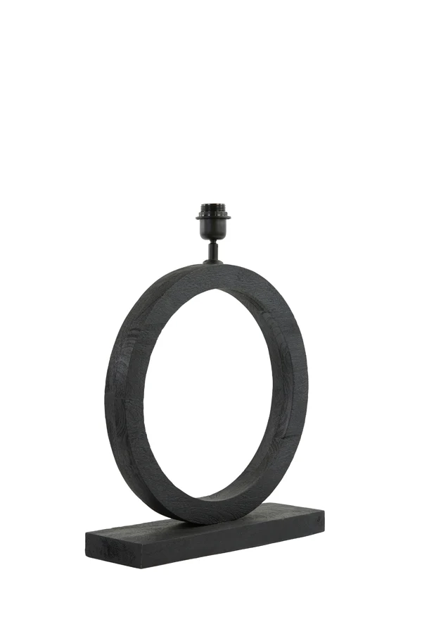 Lamp base 41x13x55 cm TINAR wood matt black