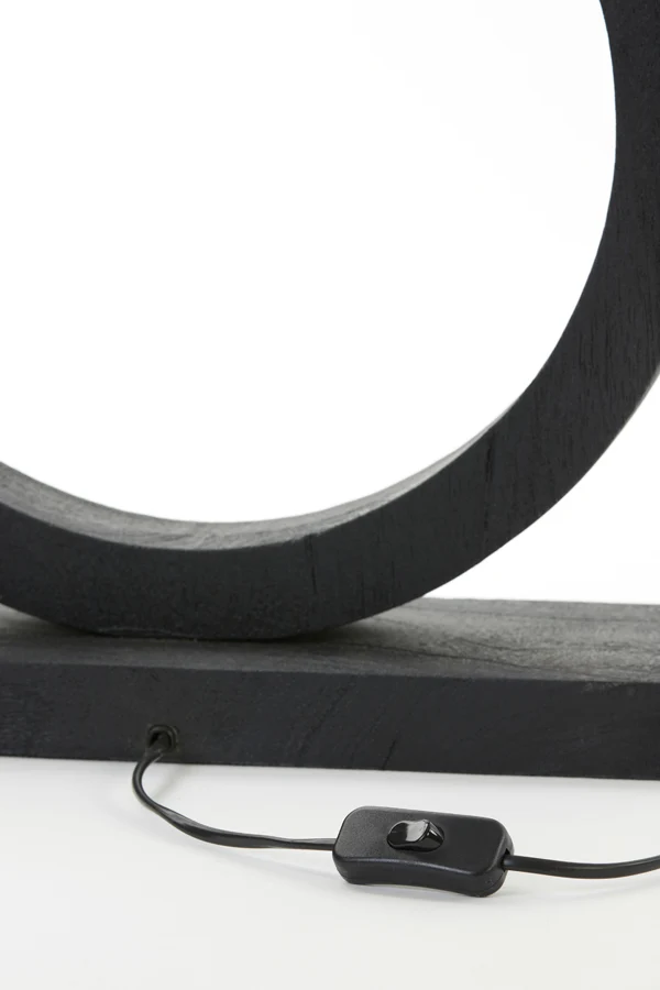 Lamp base 41x13x55 cm TINAR wood matt black