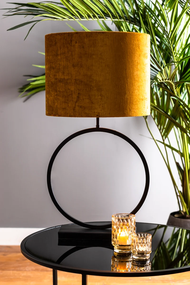 Lamp base 40x12,5x53 cm LIVA matt black