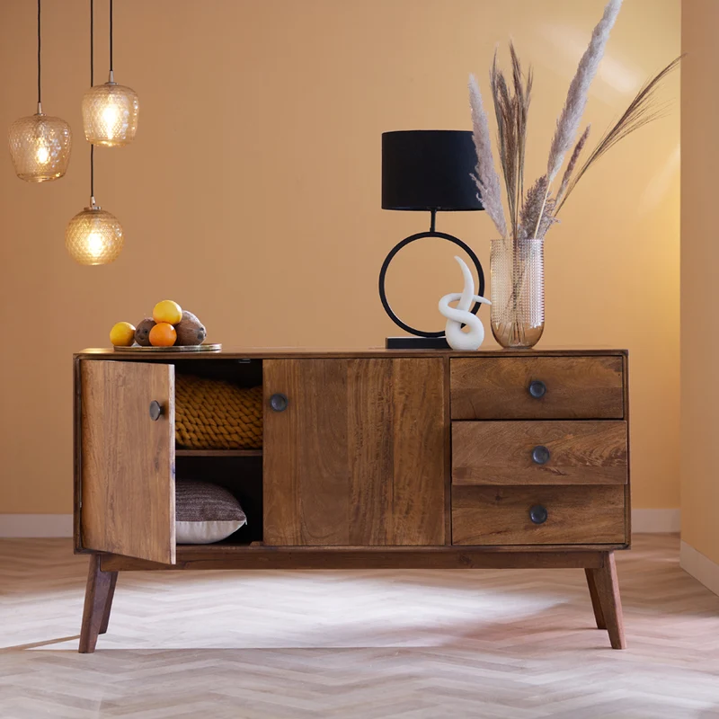 Lamp base 40x12,5x53 cm LIVA matt black