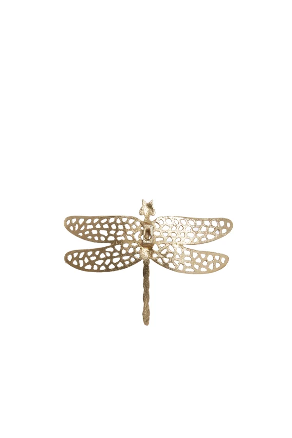 Ornament 24x17,5x4 cm DRAGONFLY shiny gold