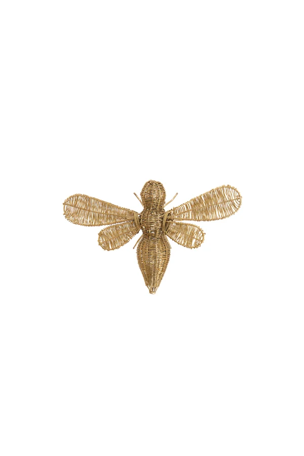 Ornament 24x14,5x5,5 cm CICADA gold