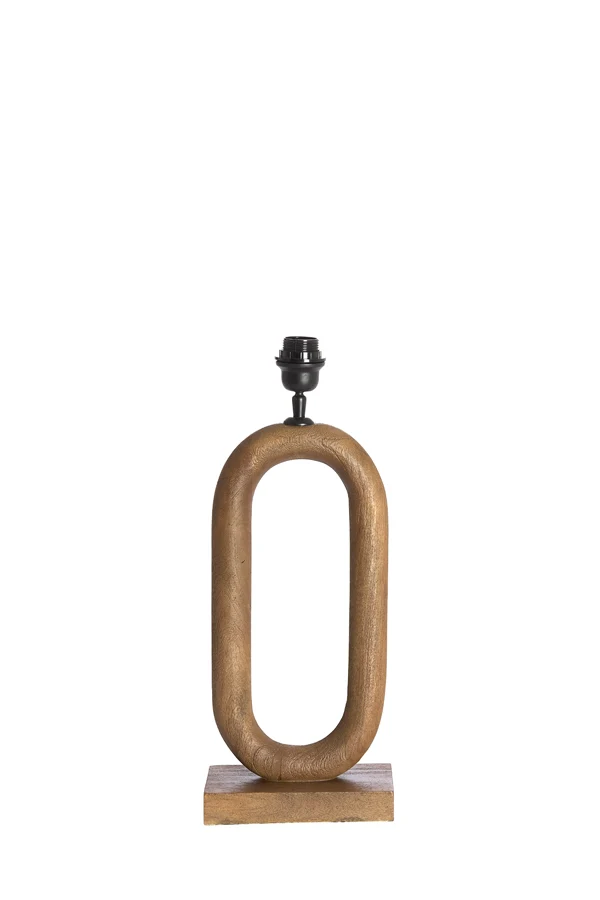 Lamp base 20x12x44 cm PACECO wood grey-dark brown