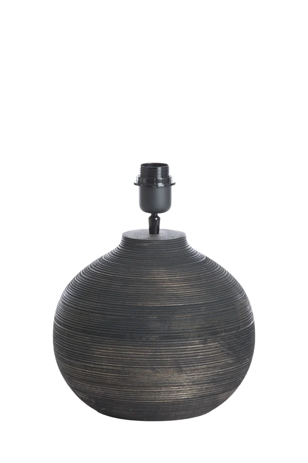 Lamp base 26x31,5 cm KHOMAI wood antique brown